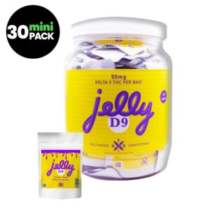Jelly D9 Gummies Jar Not Your Bakery 30ct 50mg